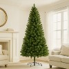 KWPZQEB 7FT Artificial Christmas Tree, Unlit Hinged Premium Spruce Fake Xmas Trees with 775 Tips & Sturdy Metal Stand for Indoor Home Decoration,Green - 2 of 4