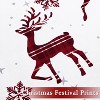 Christmas Duvet Cover, Reversible Printed Comforter Cover Set Christmas Holiday Decorative Bedding, Soft Microfiber Red Duvet + 2 Pillow Shams - 3 of 4