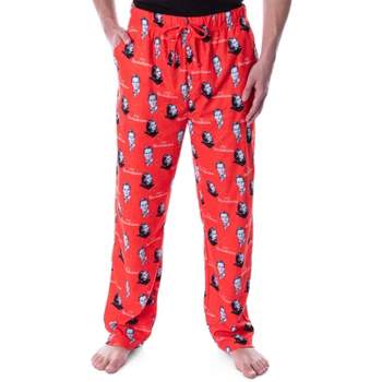 Disney Men's Cars Lightning Mcqueen Allover Character Sleep Pajama Pants  Red : Target