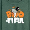 Women's - SpongeBob SquarePants - Boo-tiful Lightweight French Terry Wide Neck Long Sleeve Shirt - 2 of 4