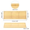 Unique Bargains Indoor Bamboo Rectangular Lattice Flower Drip Tray Plant Pot Saucer 8x3 Inch - 2 of 4