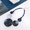 Statement Necklace for Women - 22 Inch Chunky Irregular Acrylic Costume Jewelry Collar - 3 of 4