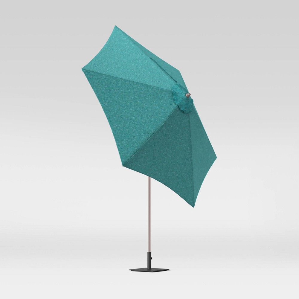 9' Round Patio Umbrella DuraSeason Fabric Teal - Project 62