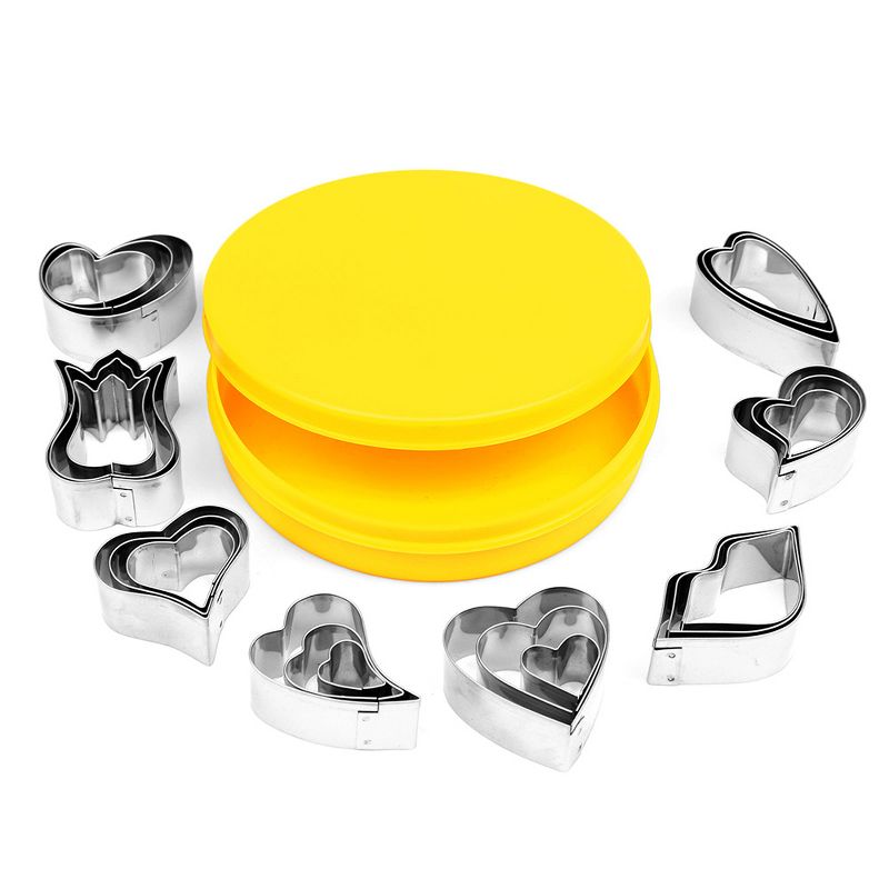 O'Creme Mini Heart Cookie Cutter, Stainless Steel, Set of 24 Pcs, 2 of 4
