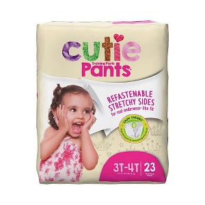 Cutie Pants Toddler Toddler Training Pants Size 3T to 4T 32 to 40 lbs. CR8008, 92 Ct - 1 of 2