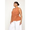 WEST K Women's Madison Plus Size Sleeveless Side Tie Blouse - 2 of 4