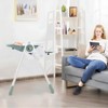 Foldable Baby High Chair with Adjustable Height, 5 Recline Positions and Double Tray, Easy Clean, Compact Chair for Infants and Toddlers - 4 of 4