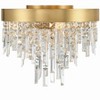 Crystorama Lighting Winfield 4 - Light Flush Mount in  Antique Gold - 3 of 4