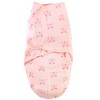 Hudson Baby Infant Girl Quilted Cotton Swaddle Wrap 3pk, Girl Forest, 0-3 Months - 3 of 4