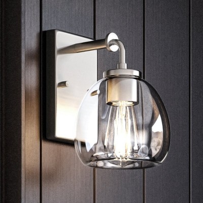 Urban Ambiance Luxury Vintage Wall Sconce 9.125''H x 6''W,  Brushed Nickel Finish,  Lithgow Collection, UHP4180