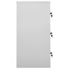 VidaXL Locker Cabinet Light Gray and Red 35.4 in.x17.7 in.x36.4 in. Steel - 3 of 4