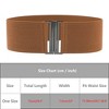 INSPIRE CHIC Women's Metal Interlock Buckle Stretchy Fashion Vintage Elastic Waist Belts 1 Pc - 4 of 4