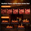 ZAFRO Electric Fireplace Log Set Heater, 21" Vintage Design Portable Freestanding Fireplace Log Heater, Realistic Flames, Overheated Protection - 2 of 4