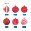 Unique Bargains Plastic Party Wedding Christmas Decorative Hanging Ornament Balls 2.4" 12 Pcs - 2 of 4