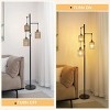 65"H Stepless Dimmable Standing Lamp For Living Room,Floor Lamp Boho Style,Floor Lamp With Rattan Shade For Bedroom -The Pop Home - 3 of 4