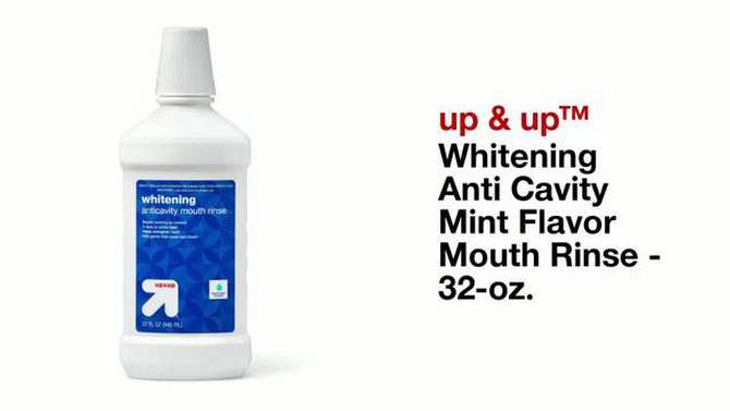 Whitening Anti Cavity Mint Flavor Mouth Rinse - 32oz - up &#38; up&#8482;, 2 of 5, play video