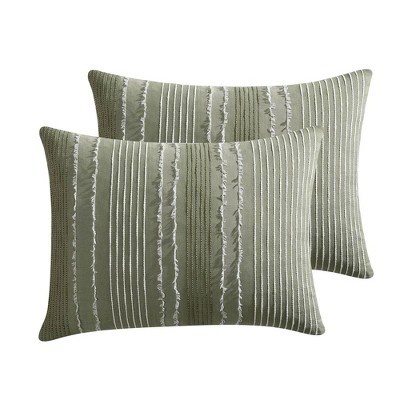 Riverbrook Home 5pc Queen Harley Comforter Bedding Set Green: Heavyweight Jacquard, Reversible, Embroidered Details — фото 5