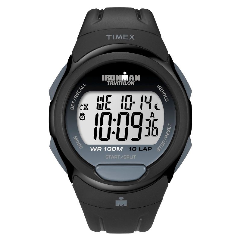Men&#39;s Timex Ironman Essential 10 Lap Digital Watch - Black T5K608JT, 1 of 4