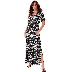 Roaman's Side-Slit Maxi Dress - 1 of 2
