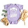 The Juniper Shop Little Bitty Smiley Baby Bodysuit - NB - Lavender - 2 of 2