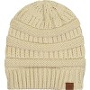 Market & Layne Women Chunky Knit Beanie Hat, Women Winter Hat - 2 of 4