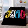 Volleyball Sports Action Print Flannel Throw Blanket - Soft, Non-Shedding, All-Season Polyester Bedding for Nap & Office - 3 of 4