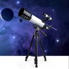 UBSSO Telescope 70 mm Aperture 400 mm Refractor Astronomical Portable Telescope for Kids Adults Beginners with Tripod Carrying Bag, White - 4 of 4
