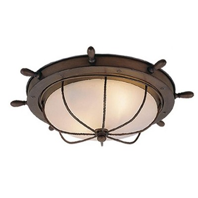 Vaxcel Orleans 2 - Light Flush Mount in  Antique Red Copper