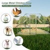 10x20 Ft. Large Walk In Chicken Coop Cage, Galvanized Metal Farm Poultry Run Hutch With Waterproof And Anti-UV Cover, Lockable Hen House - 3 of 4