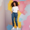 Dalix Sorcerer Frog Embroidered Jogger Pant Soft Fleece Relaxed Fit Lounge Womens - 4 of 4