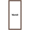 PosterPalooza | 16x40 Wide Barnwood Picture Frame, UV Acrylic, 6 Finishes - Grey, Brown, White, and Black - 2 of 4