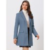 INSPIRE CHIC Women's Notched Lapel Single Breasted Outwear Fall coat - 3 of 4