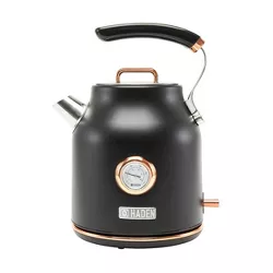 Dorset 1.7L Electric Cordless Kettle with Auto Shut-Off and Boil-Dry Protection - Black and Copper