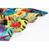 HAPPY BAY Men's Cover Up Hawaiian Summer Long Swim Trunk Swimwear For Men Vacation Beach Holidays Beachwear Pareo One Size Ebony, Floral - 4 of 4