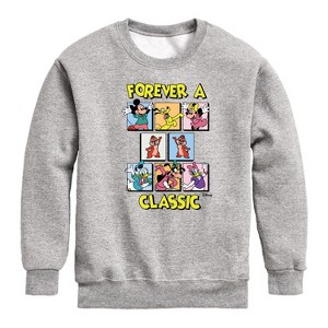 Boys' - Disney - Forever A Classic Graphic Long Sleeve Fleece Sweatshirt - 1 of 4