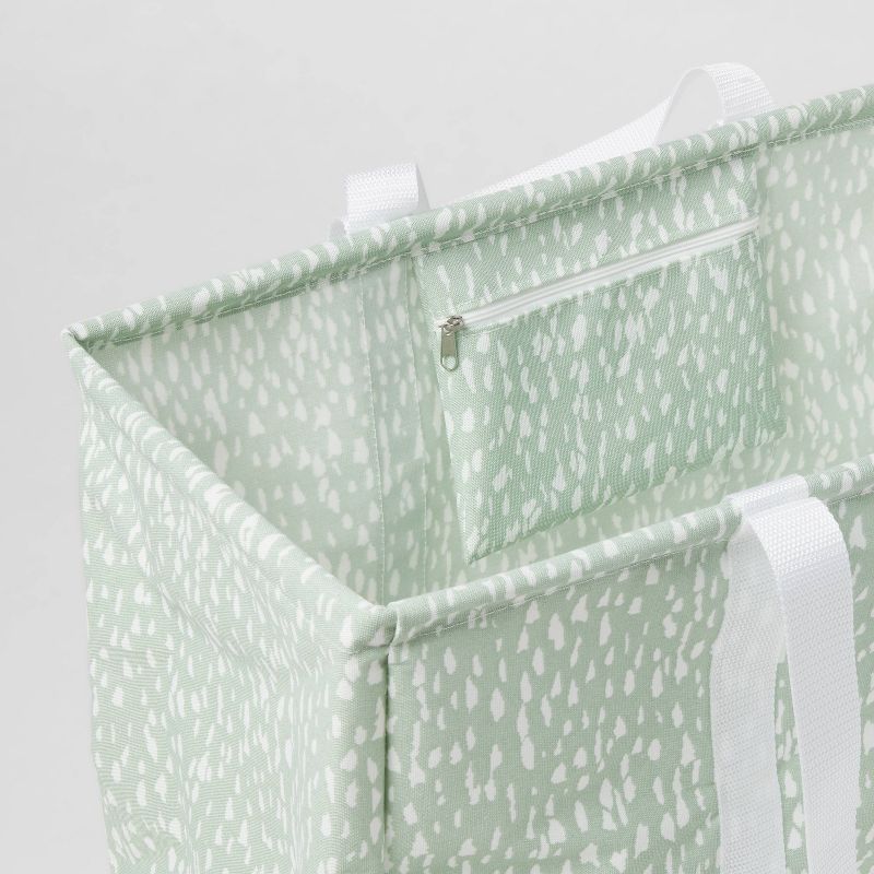 Scrunchable Laundry Tote Textured Green - Brightroom&#8482;, 4 of 5