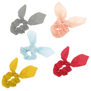 Unique Bargains Solid Rabbit Ears Hair Ties 5 Pcs - 1 of 4