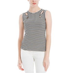 Max Studio London Womens Stripe Cutout Tank Top - 1 of 1