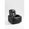 TiramisuBest Vibration Massage Chair Recliner with Heat, Oversized Swivel Rocker Chair, Single Sofa, Teddy Fabric Manual Recliner Cha - 3 of 4