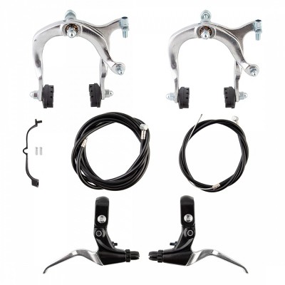 ONE BICYCLE MX SIDE PULL CALIPER BRAKE SET FITS FRONT OR REAR BLACK NEW 