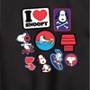 Boys' - Peanuts - I Heart Snoopy Patches Graphic Long Sleeve Fleece Sweatshirt - 2 of 4