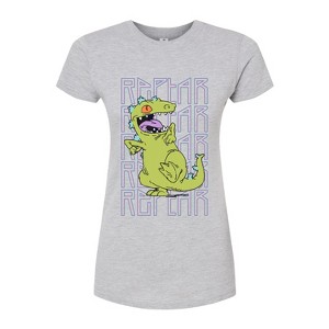 Women's - Rugrats - Reptar Repeat Fitted Graphic T-Shirt - 1 of 4
