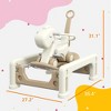 BABYYER Rocking Horse, Kids Spring Ride on Horse Balance Bike, Baby Push Cart, Rocking Toy with Detachable Balance Board for 1-6 Years Old - 3 of 4