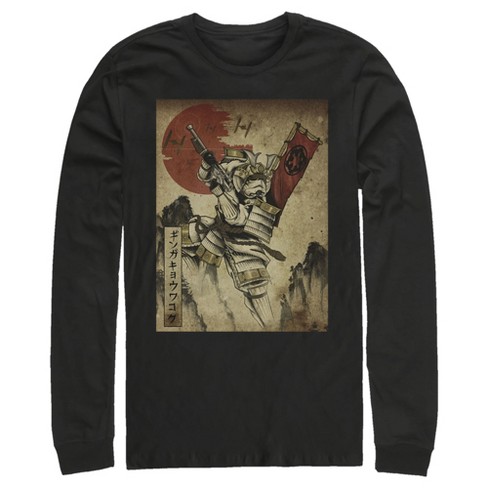 Men's Star Wars Samurai Stormtrooper Scene Long Sleeve Shirt : Target