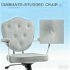 ORRD Luxury Velvet Office Chair with Rhinestone Back, Adjustable Height Swivel Chair for Home Office, 265lbs Capacity - 4 of 4