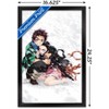 Trends International Demon Slayer - Tanjiro & Nezuko Snow Framed Wall Poster Prints - 3 of 4