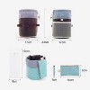 Large-capacity Cosmetic Bag Travel Suit Wash Bag Outdoor Waterproof Storage Bag Cylinder Wash Bag(Maca pink) - 3 of 4