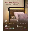 Twin Metal Bed Frame with Headboard, Built-in Bookshelf, LED Lights & Charging Station, Multifunctional Storage Design, No Box Spring Needed - 4 of 4