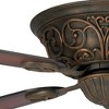 52" Casa Vieja Contessa Vintage Rustic Indoor Ceiling Fan Bronze Copper Shaded Cherry for Living Kitchen House Bedroom Family Dining Home Office Room - 3 of 4