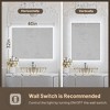 Keonjinn Smart LED Bathroom Vanity Wall Mirror, 3 Color Temperatures Dimmable, Frontlit & Backlit, Dimmable, Acrylic Edge, Anti Fog, Radar Sensor - 3 of 4